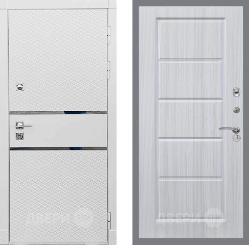 Входная металлическая Дверь Рекс (REX) 15 Силк Сноу FL-39 Сандал белый в Реутове