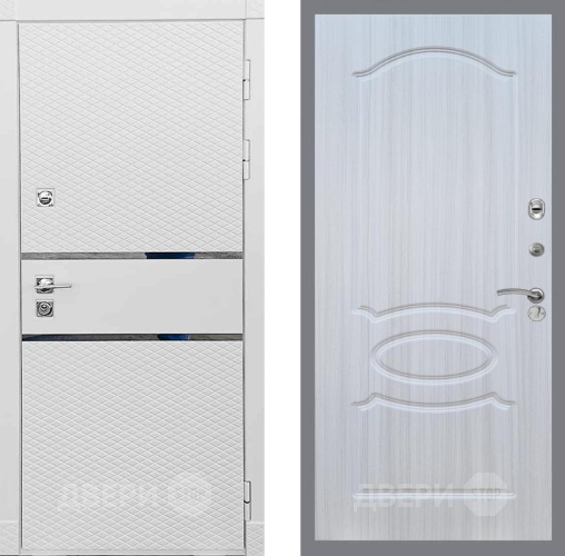 Входная металлическая Дверь Рекс (REX) 15 Силк Сноу FL-128 Сандал белый в Реутове