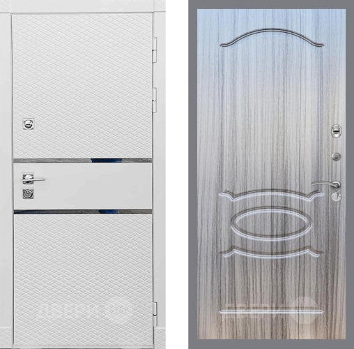 Входная металлическая Дверь Рекс (REX) 15 Силк Сноу FL-128 Сандал грей в Реутове