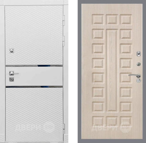 Входная металлическая Дверь Рекс (REX) 15 Силк Сноу FL-183 Беленый дуб в Реутове