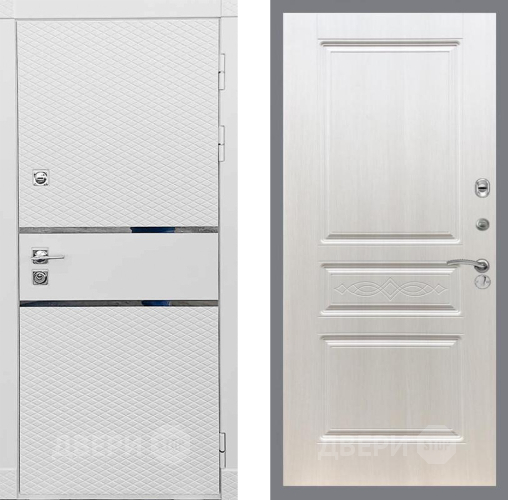 Входная металлическая Дверь Рекс (REX) 15 Силк Сноу FL-243 Лиственница беж в Реутове