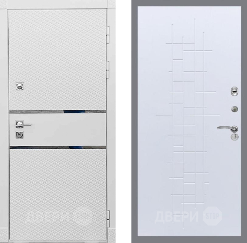 Входная металлическая Дверь Рекс (REX) 15 Силк Сноу FL-289 Белый ясень в Реутове