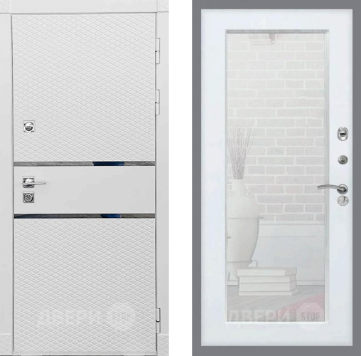 Дверь Рекс (REX) 15 Силк Сноу Зеркало Пастораль Силк Сноу в Реутове