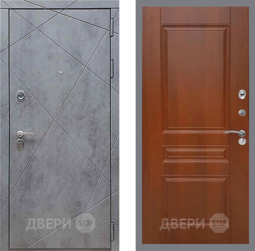 Входная металлическая Дверь Рекс (REX) 13 Бетон Темный FL-243 Итальянский орех в Реутове
