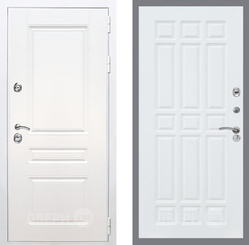 Входная металлическая Дверь Рекс (REX) Премиум-н Силк Сноу FL-33 Силк Сноу в Реутове