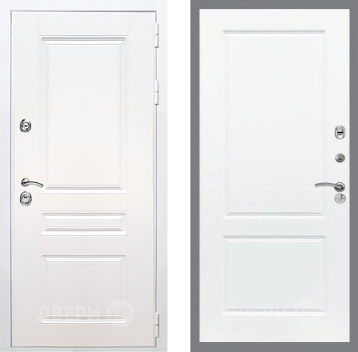 Входная металлическая Дверь Рекс (REX) Премиум-н Силк Сноу FL-117 Силк Сноу в Реутове