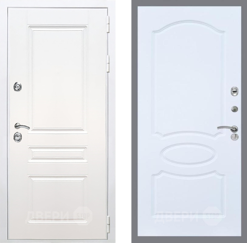 Дверь Рекс (REX) Премиум-н Силк Сноу FL-128 Силк Сноу в Реутове