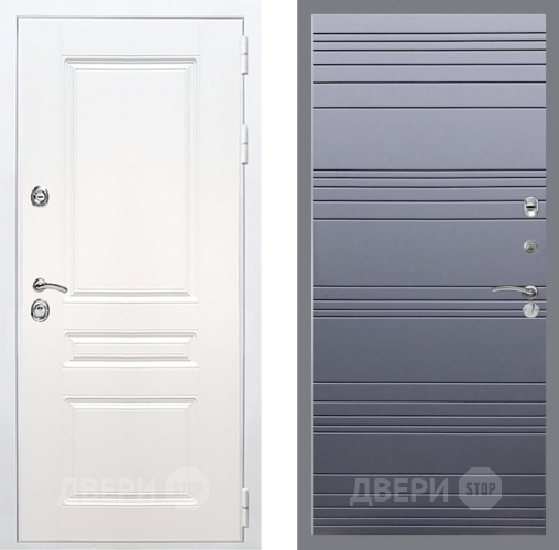 Входная металлическая Дверь Рекс (REX) Премиум-н Силк Сноу Line Силк титан в Реутове