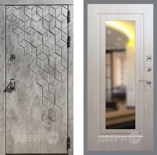 Входная металлическая Дверь Рекс (REX) 23 FLZ-120 Беленый дуб в Реутове