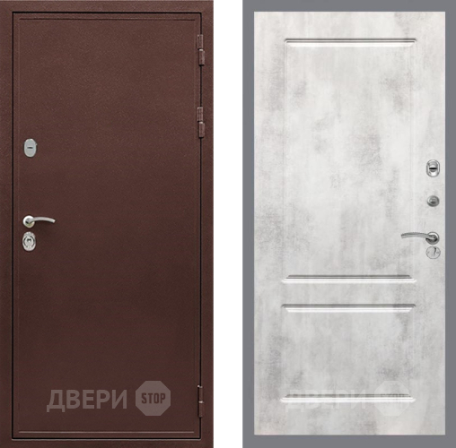 Входная металлическая Дверь Рекс (REX) 5 металл 3 мм FL-117 Бетон светлый в Реутове