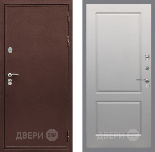 Входная металлическая Дверь Рекс (REX) 5 металл 3 мм FL-117 Грей софт в Реутове