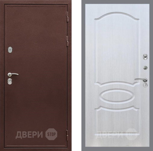 Входная металлическая Дверь Рекс (REX) 5 металл 3 мм FL-128 Лиственница беж в Реутове