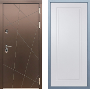 Дверь Дива МД-50 Н-10 Белый