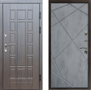 Дверь Престиж TERMO с терморазрывом Престиж Лучи Бетон темный