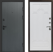 Дверь Престиж Tvist Grey Арка Белое дерево