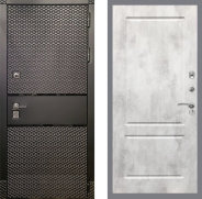 Дверь Рекс (REX) 15 Черный Кварц FL-117 Бетон светлый